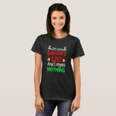 On The Naughty List And I Regret Nothing Xmas Wom T-Shirt (Vorne ganz)