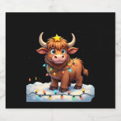 On The Naughty List And Reget Nothing Christmas Hi Schaumweinetikett (Einzelnes Label)