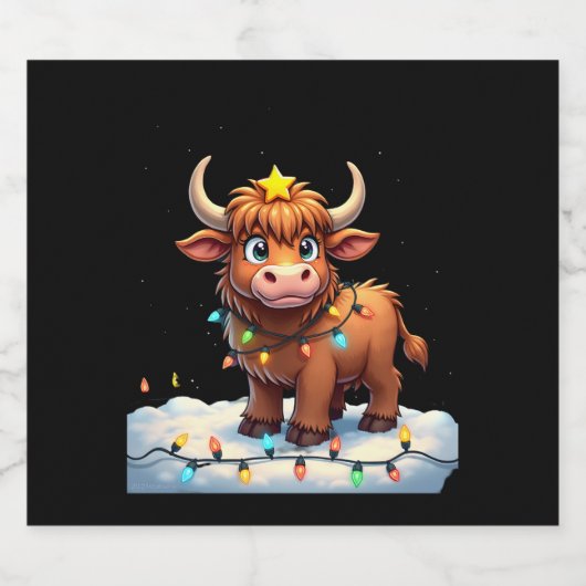 On The Naughty List And Reget Nothing Christmas Hi Schaumweinetikett (Einzelnes Label)