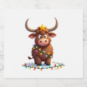 On The Naughty List And Reget Nothing Christmas Hi Schaumweinetikett (Einzelnes Label)