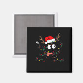 On The Naughty List I Regret Nothing Cat Christmas Magnet (Vorderseite/Rückseite)