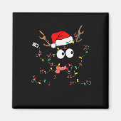 On The Naughty List I Regret Nothing Cat Christmas Magnet (Vorne)