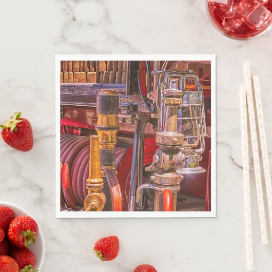 On The Old Firetruck Serviette (Beispiel)