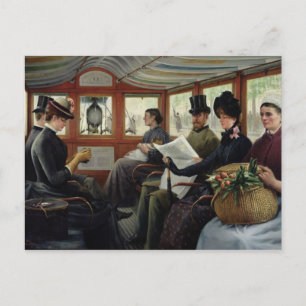 On the Omnibus, 1880 Postkarte