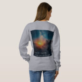 "On the Path of Reflection: Find Your Right Place" Sweatshirt (Schwarz voll)
