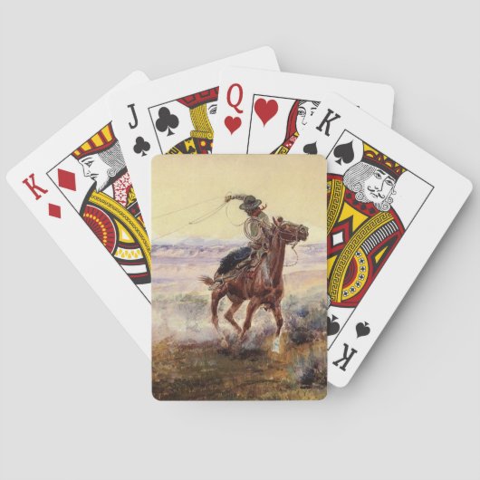 "On the Pond" von Charles M Russell Spielkarten (Rückseite)