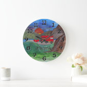on the road again wall clock große wanduhr (Zuhause)