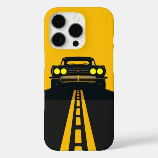 On the Road – Retro Car iPhone Cover (Rückseite)