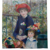 On the Terrace, Impressionist Portrait, Renoir Duschvorhang (Vorderseite)