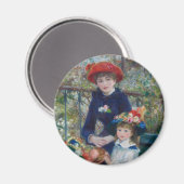 On the Terrace, Impressionist Portrait, Renoir Magnet (Vorderseite/Rückseite)