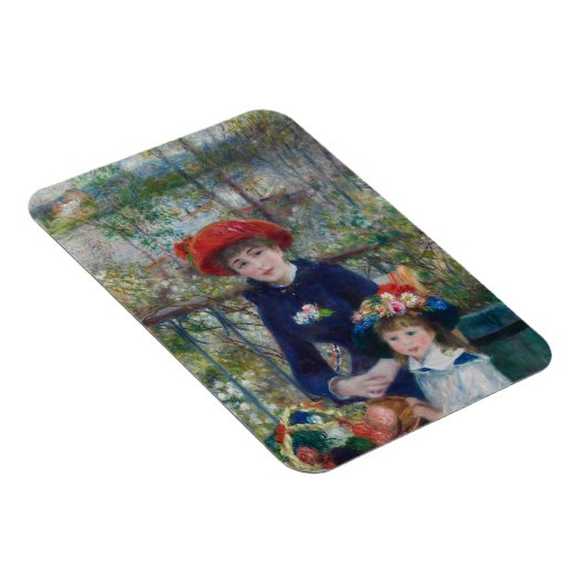 On the Terrace, Impressionist Portrait, Renoir Magnet (Rechte Seite)