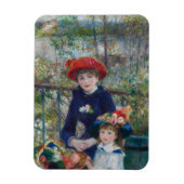 On the Terrace, Impressionist Portrait, Renoir Magnet (Vertikal)