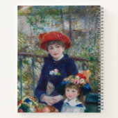 On the Terrace, Impressionist Portrait, Renoir Notizblock (Rückseite)