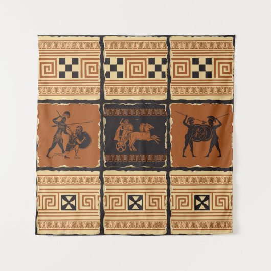  on the theme of Ancient Greece in form of a set o Wandteppich (Vorderseite)