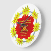 On Time Vision Clock Große Wanduhr (Winkel)