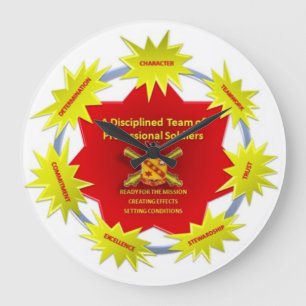 On Time Vision Clock Große Wanduhr