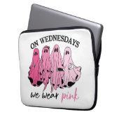 On wednesdays we wear pink ghost boo gang laptopschutzhülle (Vorderseite Links)