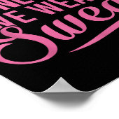 On Wednesdays We Wear Sweat Funny Workout Motivati Poster (Ecke)