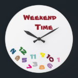 "ON ***WEEKEND TIME***" WITH THIS COOL CLOCK GROßE WANDUHR<br><div class="desc">WEEKENDS TEND TO BE FRIDAY AT 5 TILL MONDAY AT 8 BUT NOT IN OUR HOUSE... IT IS TUES/WED/THURS! AND IN "SOME HOMES" IT IS "EVERY SINGLE DAY" IF YOU ARE RETIRED, JUST A FUN PERSON OR A FAMILY WHO JUST """LOVES TO LIVE LIFE TO IT'S FULLEST" ALL THE TIME...</div>