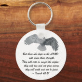 On wings like Eagles - Is 40:31 Schlüsselanhänger (Vorderseite)