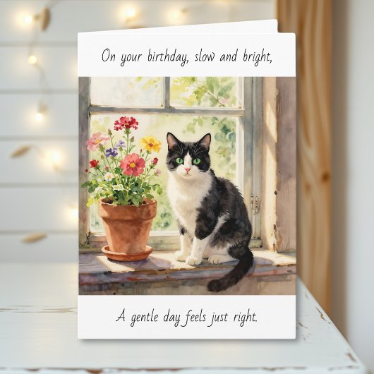 On Your Birthday | Cat Themed Relaxing Day Karte