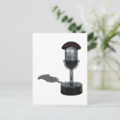 OnAirPillMikrofon042211 Postkarte (Stehend Vorderseite)