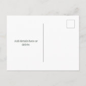 Onam Kathakali Face Einladungspostkarte (Rückseite)