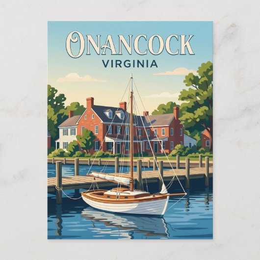 Onancock USA Postkarte (Vorderseite)