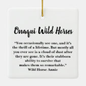 Onaqui Wild Horses Ornament (Rückseite)