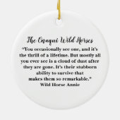 Onaqui Wild Horses Ornament (Hinten)