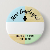 Onboarding neuer Angestelltwillkommens-Namenknopf Button (Vorderseite)