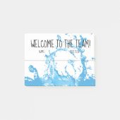 Onboarding willkommenes neues post-it klebezettel (Vorderseite)