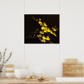 Onc Yellow Orchid Art Print -24x20 - oder kleiner Poster (Küche)
