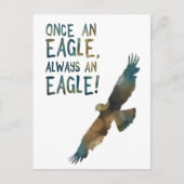 Once an Eagle Always an Eagle Postkarte (Vorderseite)