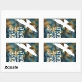 Once an Eagle Always an Eagle Rechteckiger Aufkleber (Blatt)