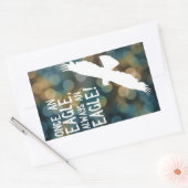 Once an Eagle Always an Eagle Rechteckiger Aufkleber (Umschlag)