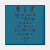 Once I Make My Move Acronym Wizard Chess Funny Des Magnet (Vorne)