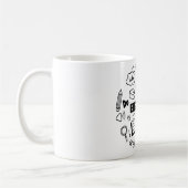 Once in a Blue Moon Idiom Design English Learning Kaffeetasse (Links)