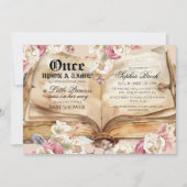 Once Upon A Time Book Baby Shower Einladung (Vorderseite)