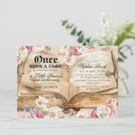 Once Upon A Time Book Baby Shower Einladung