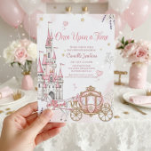 once upon a time fairytale magical royal pink einladung
