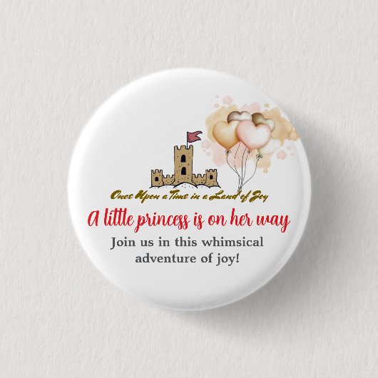 Once Upon a Time in a Land of Joy Button (Vorderseite)