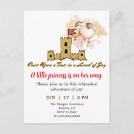 Once Upon a Time in a Land of Joy Einladungspostkarte