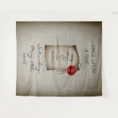 Once Upon A Time Medieval Dark Photo Backdrop Wandteppich (Vorderseite (Horizontal))