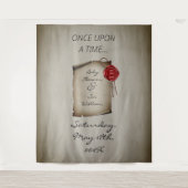 Once Upon A Time Medieval Dark Photo Backdrop Wandteppich (Vorderseite)