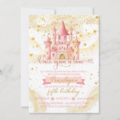 Once Upon a Time Princess Birthday Invitation Einladung (Vorderseite)