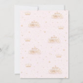 Once Upon A Time Princess Carriage Baby Shower Einladung (Rückseite)
