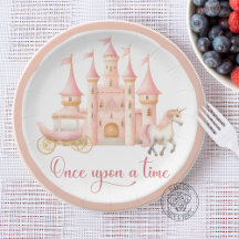 Once Upon A Time Princess Paper Plate