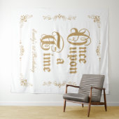 Once upon a time royal party photobooth backdrop wandteppich (Beispiel (Horizontal))