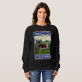 Once Upon A Time There Was A Man Cow Breed Heref Sweatshirt (Vorne ganz)